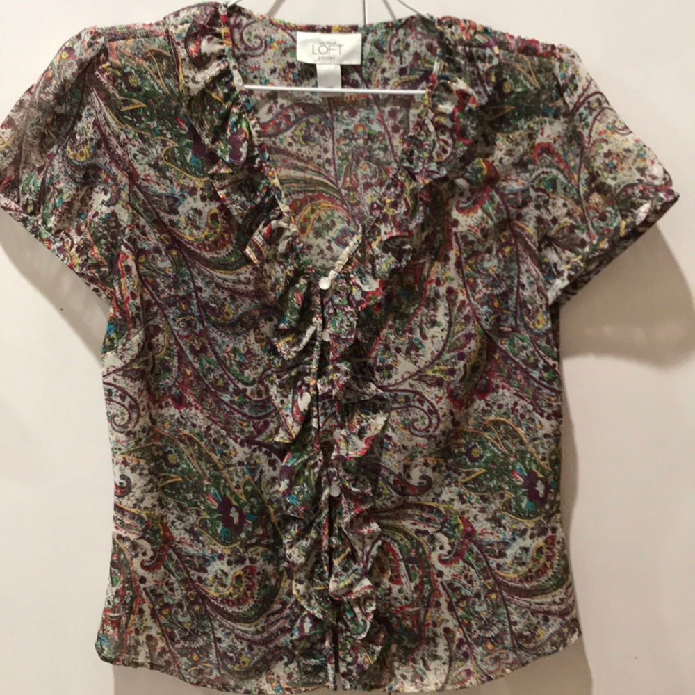 Ann Taylor Loft paisley blouse